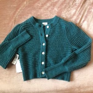 Aritzia Wilfred Alessia Puff Sleeve Cardigan